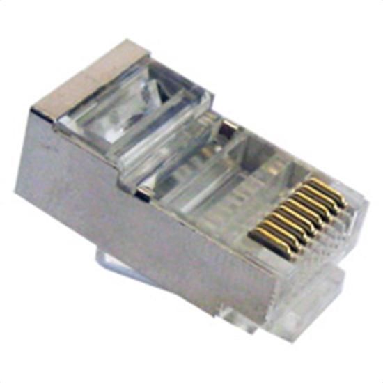 Primus Cable CAT5E Shielded RJ45 Connectors - 0.96mm to 1.02mm ID (100 pack)