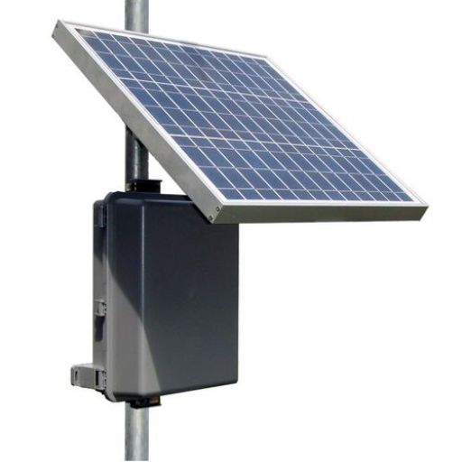 Tycon Solar RemotePro 12V 8W Polycarbonate Enclosure 12V 36Ah Battery 35W Solar Panel 24V 30W PoE Continuous Solar Power System