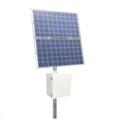 Tycon Solar RemotePro 48V 100W Steel Enclosure 48V 416Ah Battery 720W Solar Panel 7x 24/48V Gigabit 802.3at PoE 24/48V 2.25A Aux Continuous Remote Solar Power System with MPPT Controller