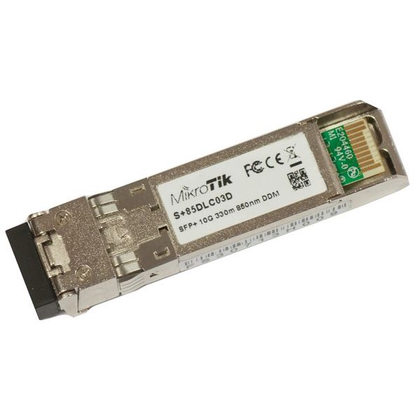 MikroTik 10Gbit SFP+ Transceiver with a 850nm Dual LC Connector [S+85DLC03D]