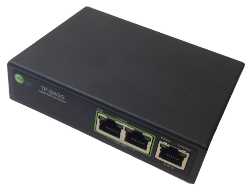 Tycon Power 3-port Gigabit POE / Ethernet Extender (802.3af/at)