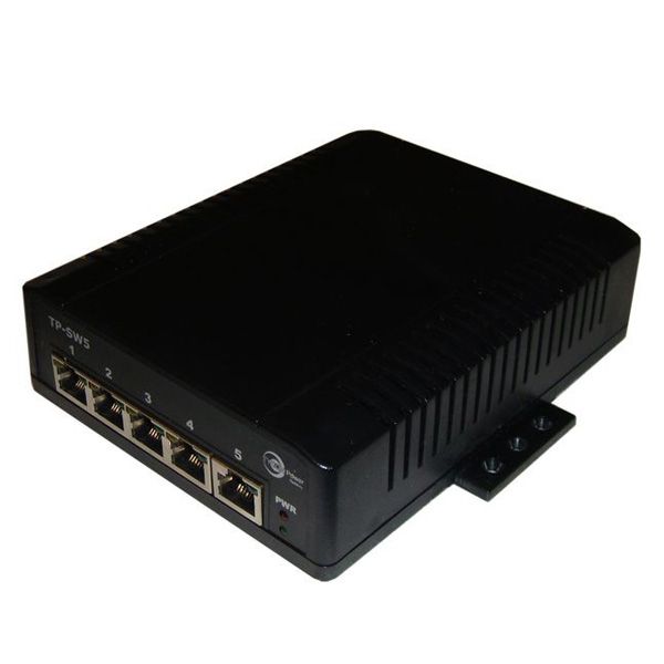 Tycon Power 12-56V 5 Port High Power POE 10/100/1000 BASET Switch. Non 802.3af Compliant