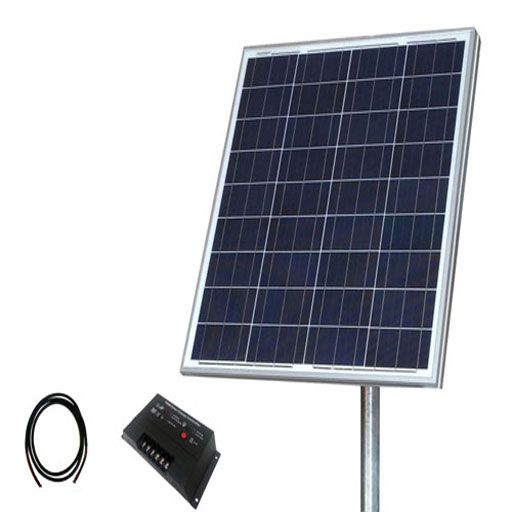 Tycon Solar 80W 12V Solar Panel Kit: 80W 12V Panel, Pole Mount, Controller, Cable, Support 20W Continuous